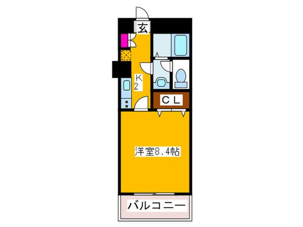 ﾒｿﾞﾝ･ﾄﾞ･ｳﾞｨﾚ大阪城公園前の物件間取画像